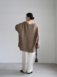 スリーブリンキングVネックカーディガン【by SON】