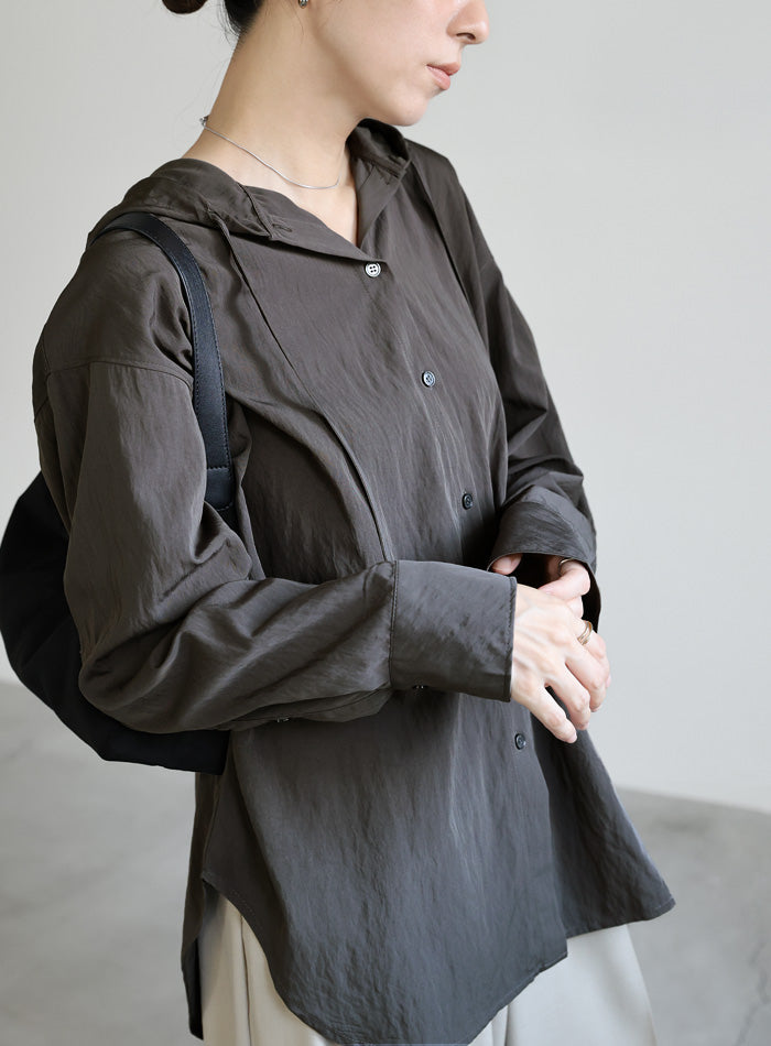 ビッグシルエットフーディーシャツ – SELECT MOCA