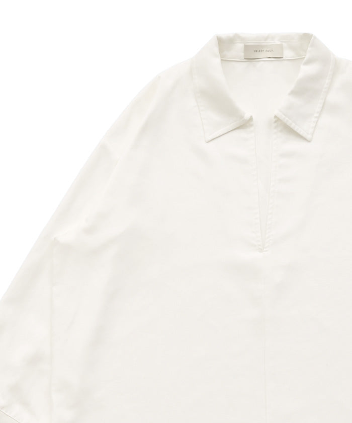 ピーチスキンスキッパーオーバーシャツ