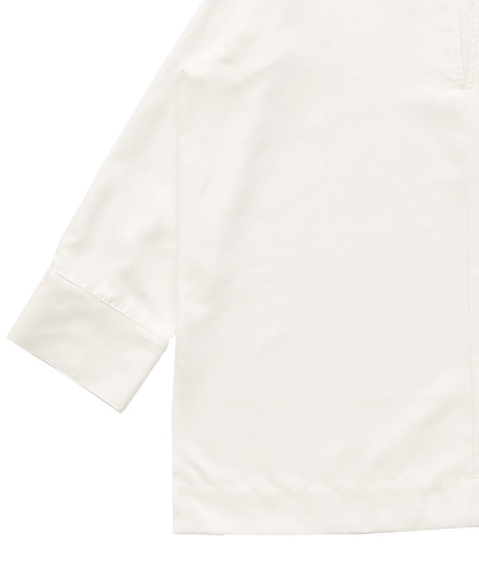 ピーチスキンスキッパーオーバーシャツ