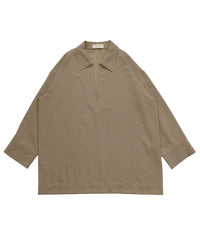 ピーチスキンスキッパーオーバーシャツ