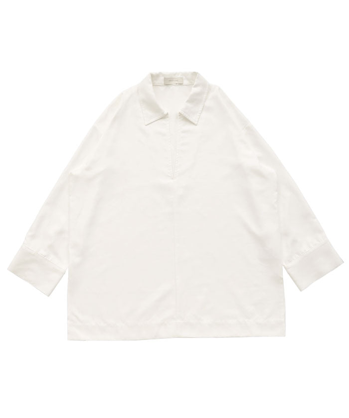 ピーチスキンスキッパーオーバーシャツ