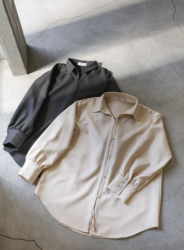 2WAYフロントドロストシャツ