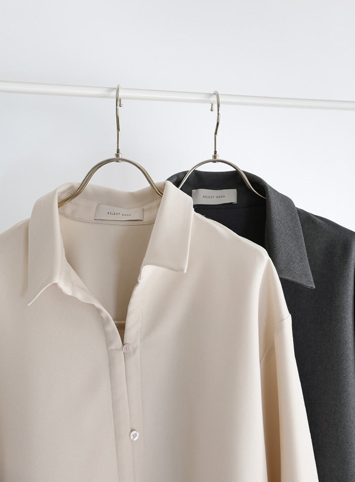 2WAYフロントドロストシャツ