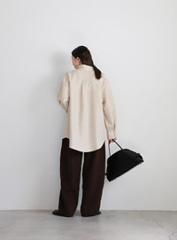 2WAYフロントドロストシャツ