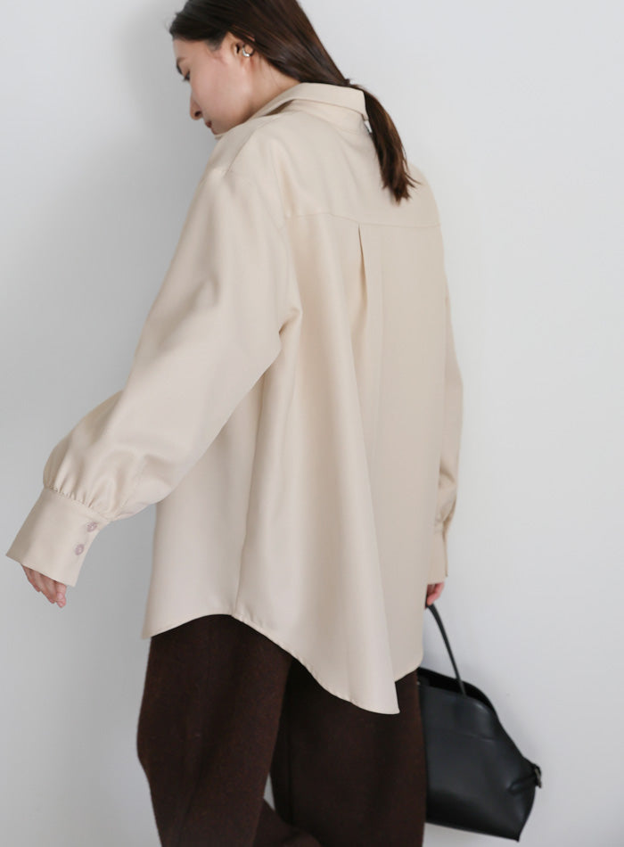 2WAYフロントドロストシャツ