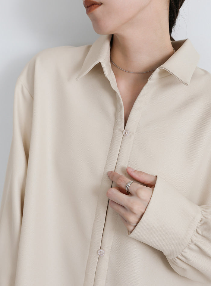 2WAYフロントドロストシャツ