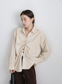 2WAYフロントドロストシャツ