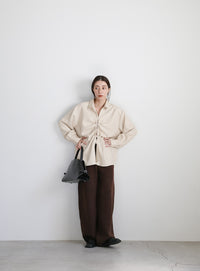 2WAYフロントドロストシャツ