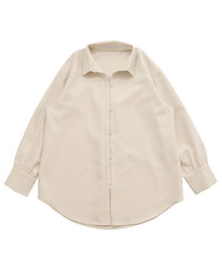 2WAYフロントドロストシャツ