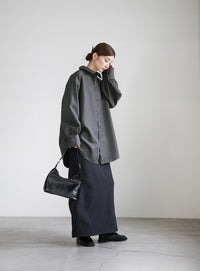 2WAYフロントドロストシャツ