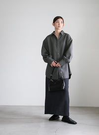 2WAYフロントドロストシャツ