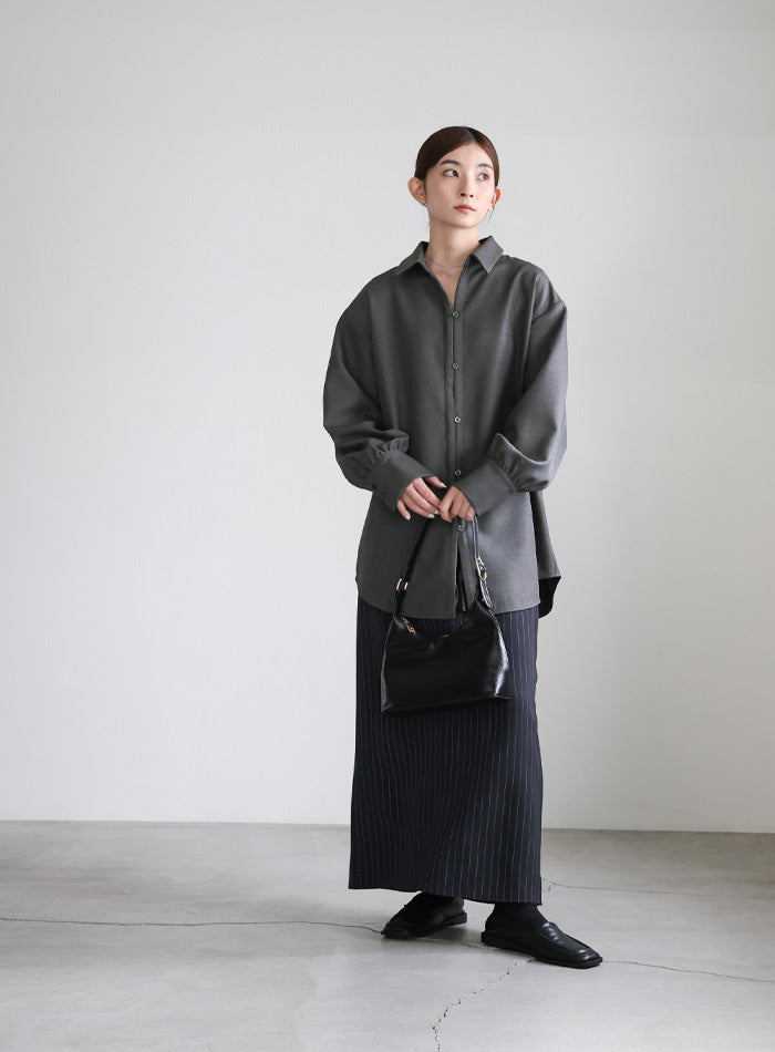 2WAYフロントドロストシャツ