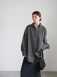 2WAYフロントドロストシャツ