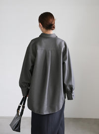 2WAYフロントドロストシャツ