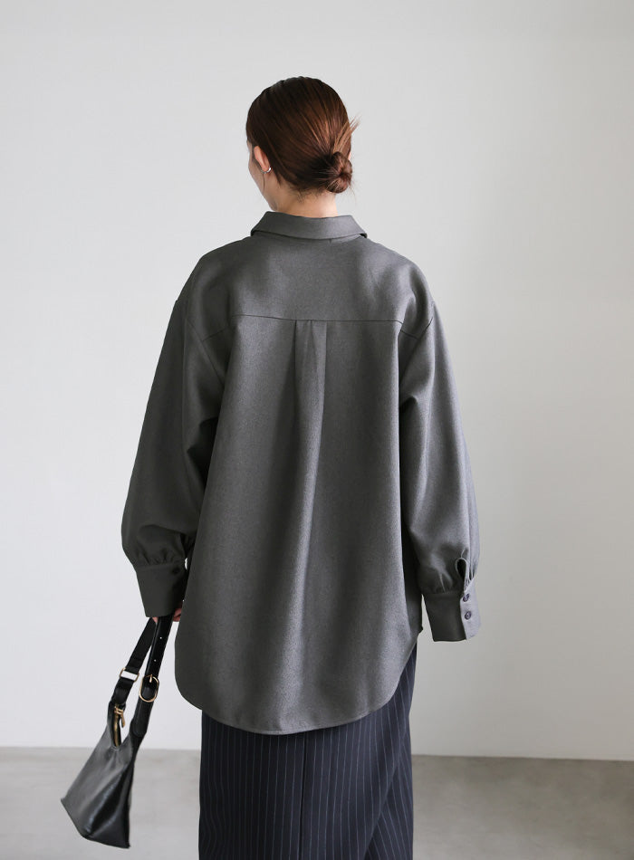 2WAYフロントドロストシャツ