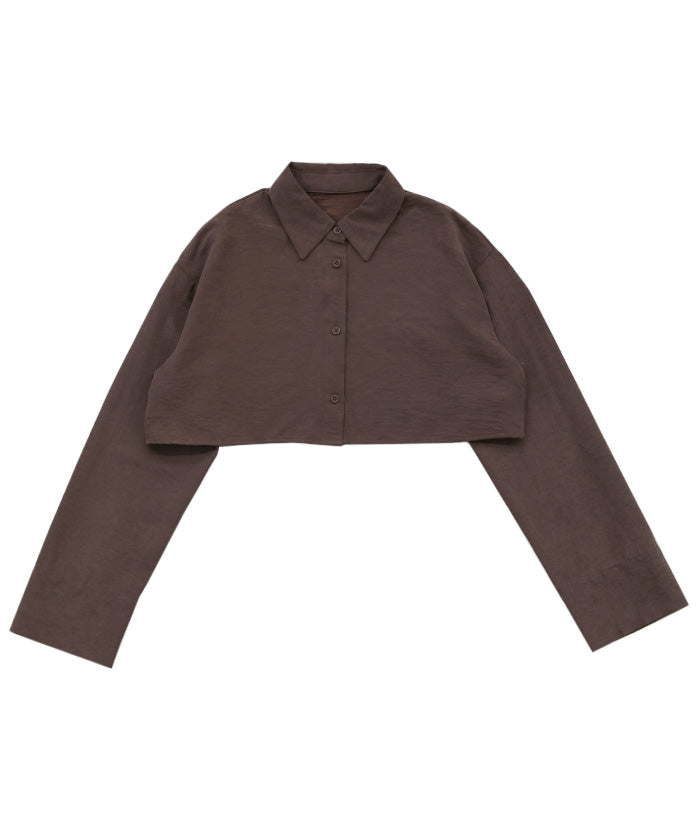 キャミレイヤードショートシャツ