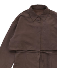 キャミレイヤードショートシャツ