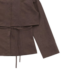 キャミレイヤードショートシャツ