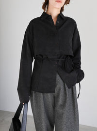 キャミレイヤードショートシャツ