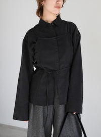 キャミレイヤードショートシャツ