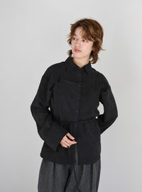 キャミレイヤードショートシャツ