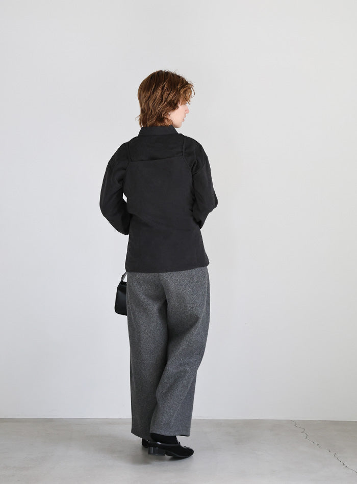 キャミレイヤードショートシャツ