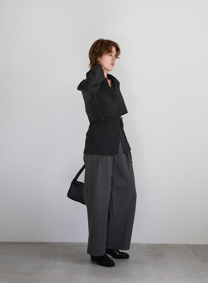 キャミレイヤードショートシャツ