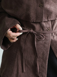 キャミレイヤードショートシャツ