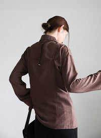 キャミレイヤードショートシャツ