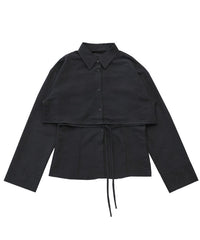 キャミレイヤードショートシャツ