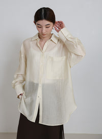 ニュアンスワッシャーシアーシャツ – SELECT MOCA