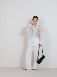 パッチワークエンブロイダリーシャツジャケット