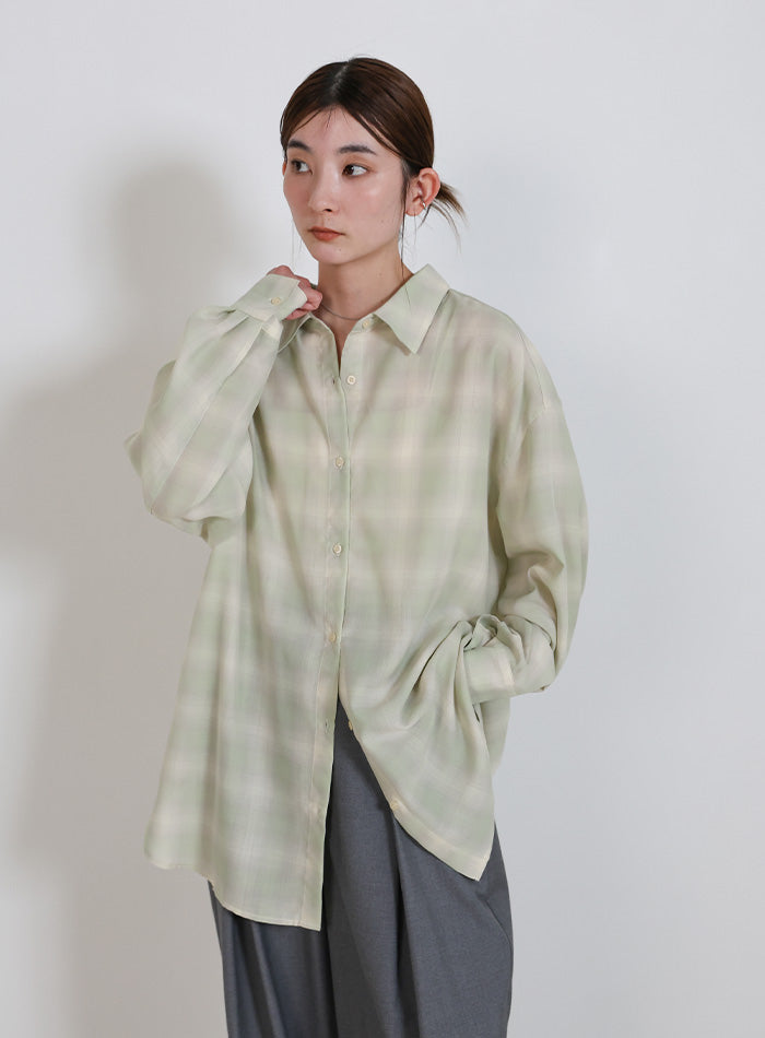 チェックシアーオーバーシャツ – SELECT MOCA