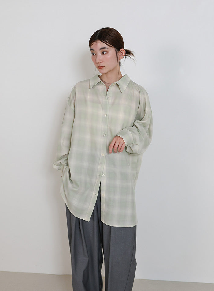 チェックシアーオーバーシャツ – SELECT MOCA