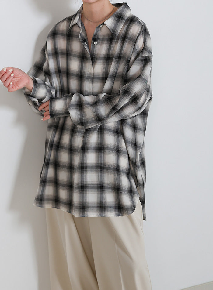 チェックシアーオーバーシャツ – SELECT MOCA