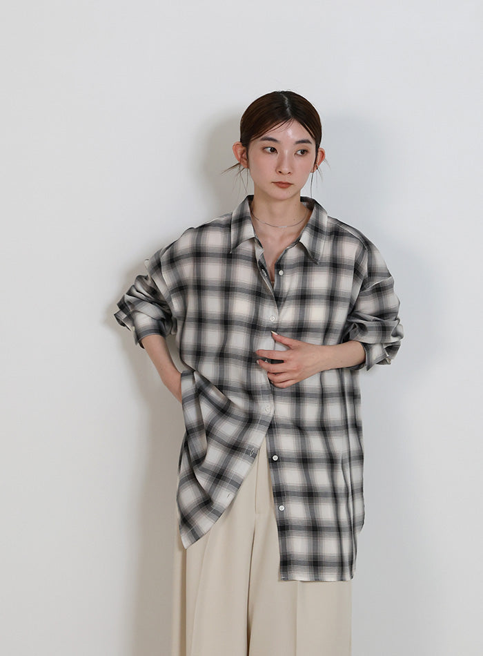 チェックシアーオーバーシャツ – SELECT MOCA