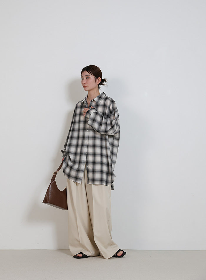 チェックシアーオーバーシャツ – SELECT MOCA