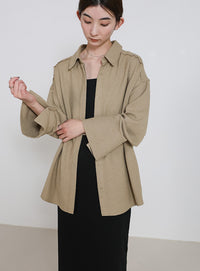 ビックカフスネップオーバーシャツ