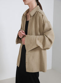 ビックカフスネップオーバーシャツ