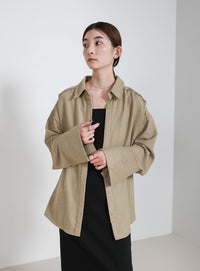 ビックカフスネップオーバーシャツ