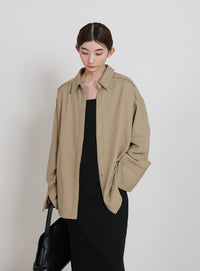 ビックカフスネップオーバーシャツ