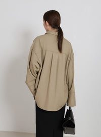 ビックカフスネップオーバーシャツ