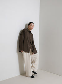 ビックカフスネップオーバーシャツ