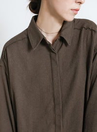 ビックカフスネップオーバーシャツ