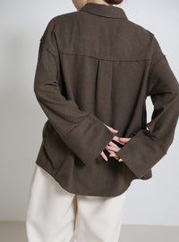 ビックカフスネップオーバーシャツ