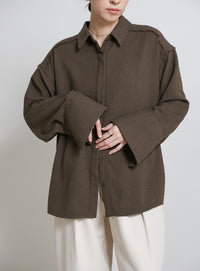 ビックカフスネップオーバーシャツ