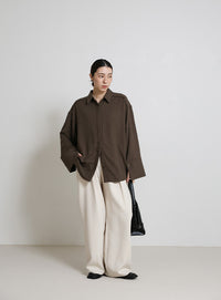 ビックカフスネップオーバーシャツ