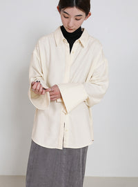 ビックカフスネップオーバーシャツ