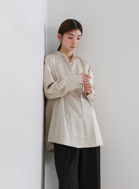 ボウタイサテンシャツ